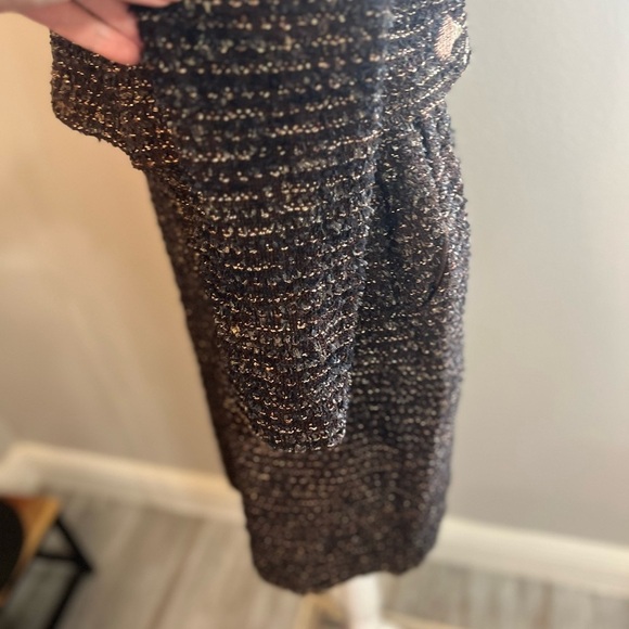 St. John vintage cropped brown floral blazer matching pencil skirt 2 6 tweed - Picture 7 of 16